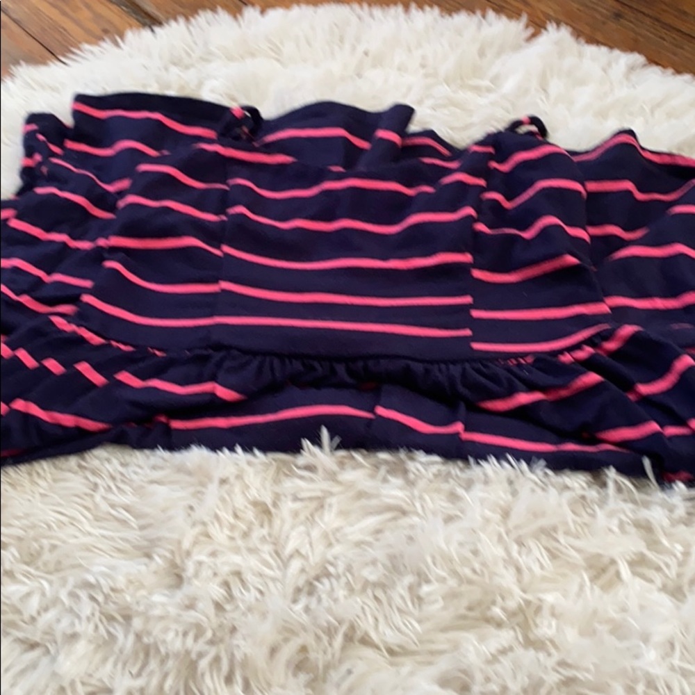 Pink and black dress